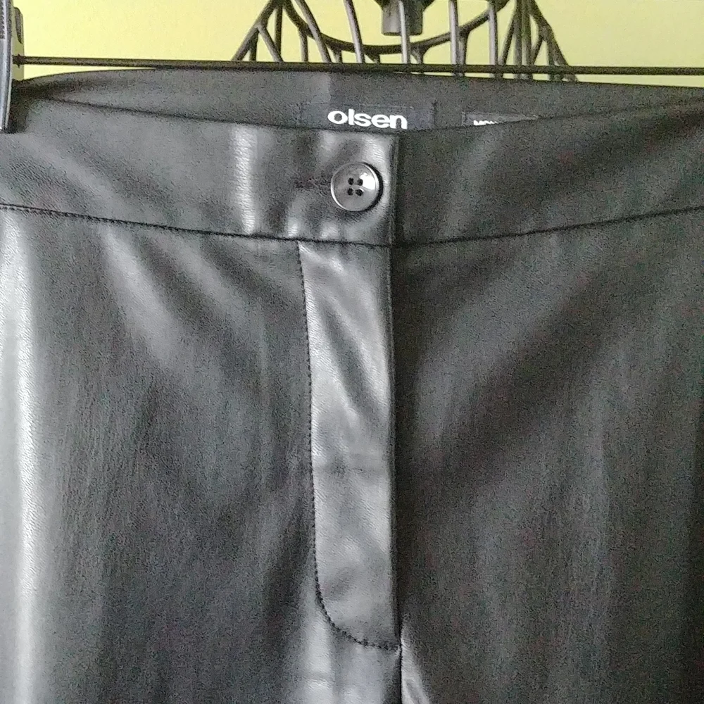 NWT,"OLSEN" BLACK PANTS,size 42, US M-L - Picture 3 of 13